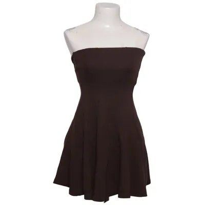Dress (Brown) from Mango Elastane, Polyamide, Viscose
