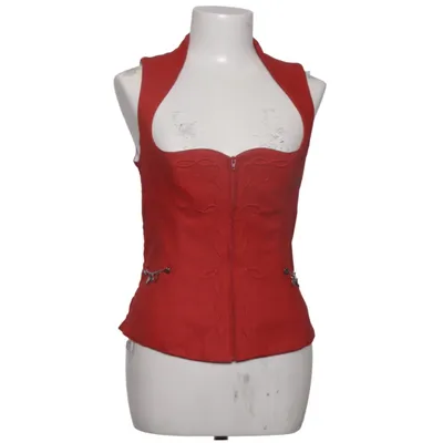 Vest (Red) from Alpin Cotton, Linen, Polyester