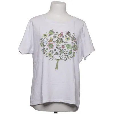 T-shirt (Hvid, Flerfarvet) fra Made in italy Bomuld, Elastan