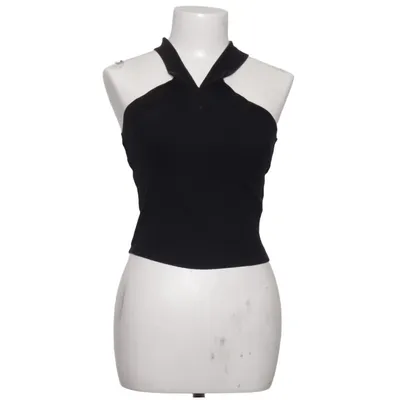 Halter neck top (Black) from Zara Cotton, Elastane