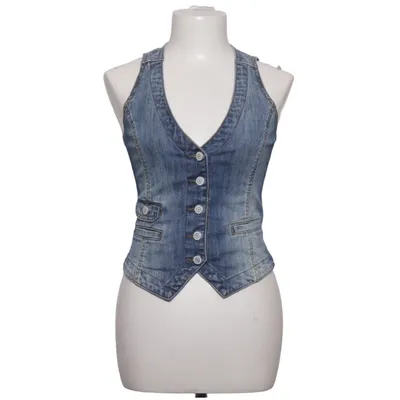 Denim vest (Blue) from L.O.G.G by H&M Cotton, Elastane