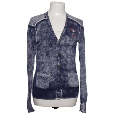 Cardigan (Blue, White) from Arqueonautas Cotton, Viscose