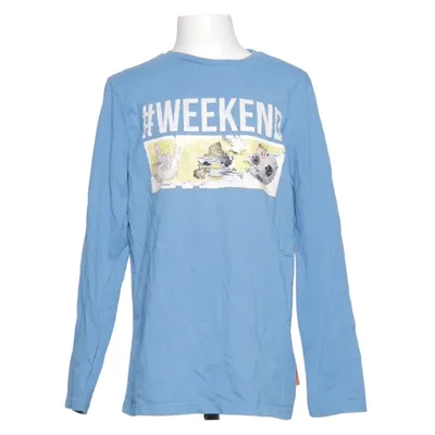 Långärmad t-shirt (Blå, Flerfärgad) från Emoji Bomull