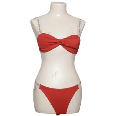Bikini (Rød, Hvid) fra Calvin Klein Swimwear Elastan, Polyamid