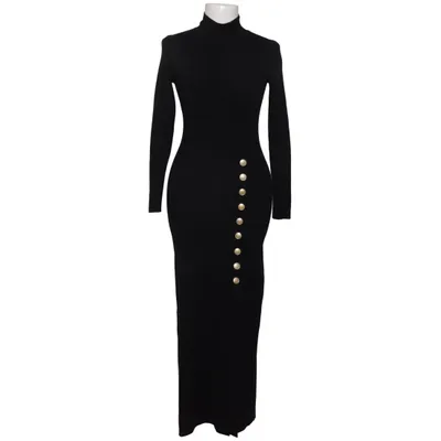 Turtleneck dress (Black) from La Maille Sézane Cotton, Elastane, Merino wool, Polyamide