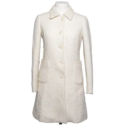 Coat (White) from Sisley Acrylic, Polyester, Viscose, Wool