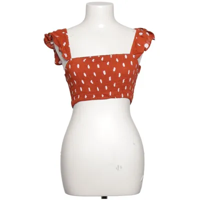 Crop top (Orange, Blanc) de Sundays Coton