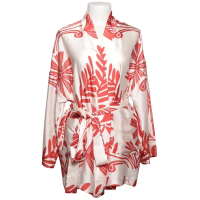 Kimono (Hvid, Rød) fra Zara Polyester