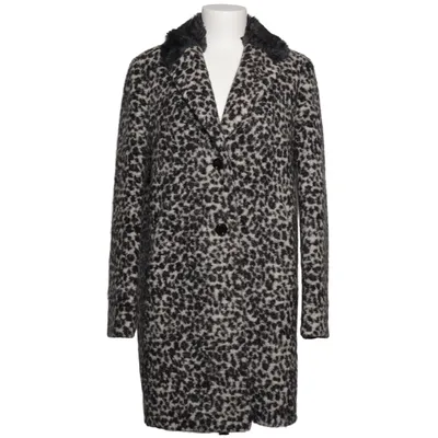 Coat (Black, White, Gray) from Amber & June Acetate, Acrylic, Mohair, Polyester, Wool