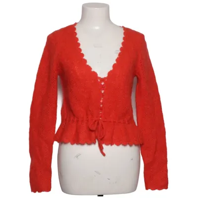 Cardigan (Rouge) de Sézane Élasthane, Laine de mouton, Mohair, Polyamide, Polyester recyclé