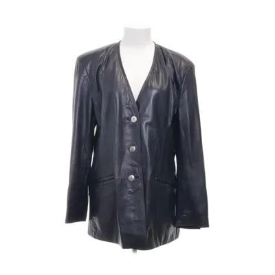 Læderjakke (Sort) fra Jobis Læder, Polyester, Viscose
