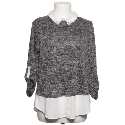 Sweater (Gray, White) from Monteau Elastane, Polyester, Viscose