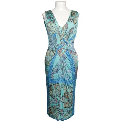 Robe (Bleu, Multicolore) de Etro Acétate, Élasthane, Polyamide, Viscose