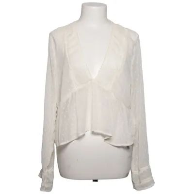 Blouse (White) from Stradivarius Polyester