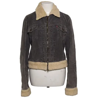Veste en jeans fourrée (Gris, Beige) de Levi Strauss & Co Acrylique, Coton, Polyester