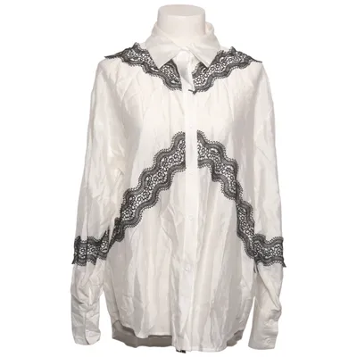 Blus (Vit, Svart) från Jasmine Bomull, Linne