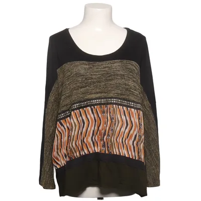 Blouse (Zwart, Groen, Bruin) van Christine Laure Elastaan, Polyester, Viscose