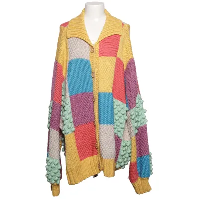 Cardigan (Yellow, Blue, Multicolored)