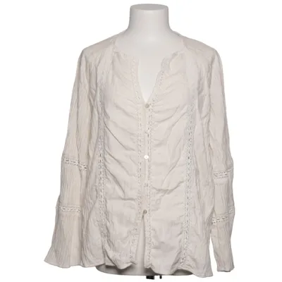 Blus (Vit) från Primark Bomull, Elastan, Linne, Polyester, Viskos