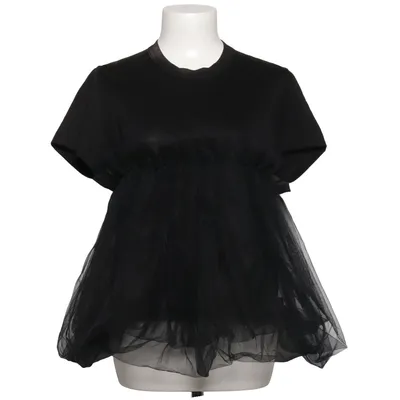 Top (Sort) fra Noir Kei Ninomiya Bomuld, Polyamid