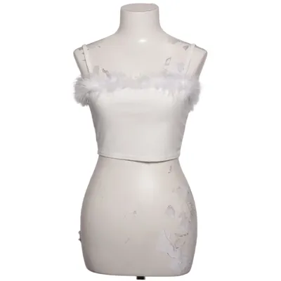 Crop top (Hvid) fra Nasty Gal Elastan, Polyester