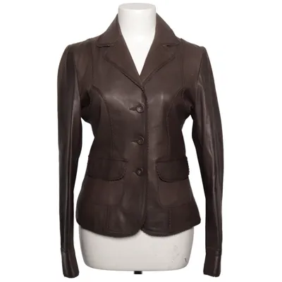 Blazer en cuir (Marron) de Pauline B Cuir