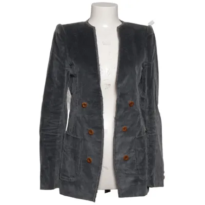 Blazer (Gray) from Kolor Cotton, Cupro, Leather
