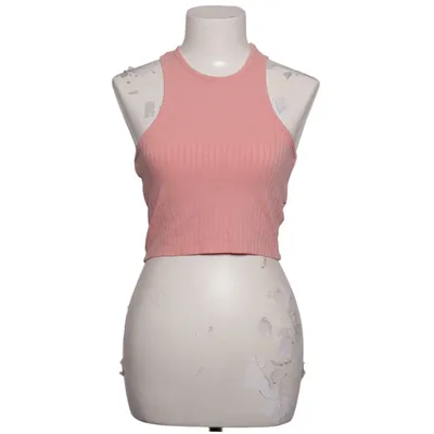 Crop top (Pink) fra Anika Teller x NA-KD Elastan, Viscose
