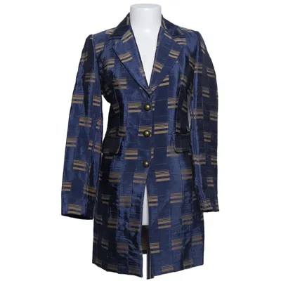 Blazer (Blue, Beige) from Maxwell Cotton, Polyester