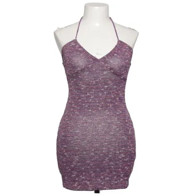 Halterneckklänning (Lila, Flerfärgad) från Pull & Bear Akryl, Bomull, Polyester