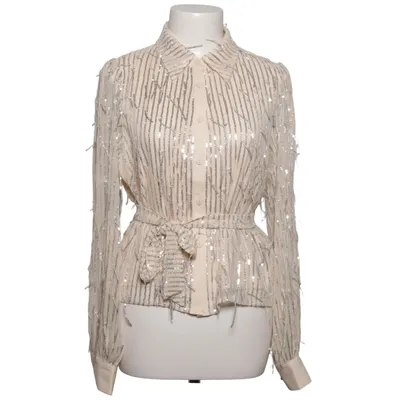 Blus (Beige, Silverfärgad) från Elli White Polyester