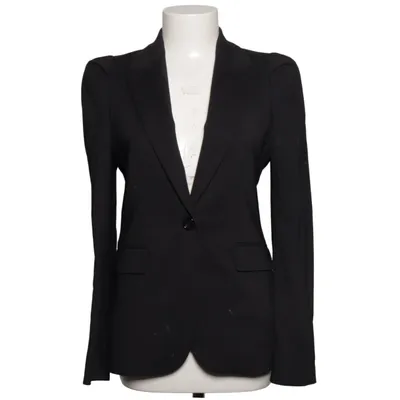 Blazer (Schwarz) von Zara Woman Baumwolle, Elasthan, Polyamid