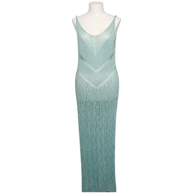Strandkleid (Grün) Metallfaser, Viskose