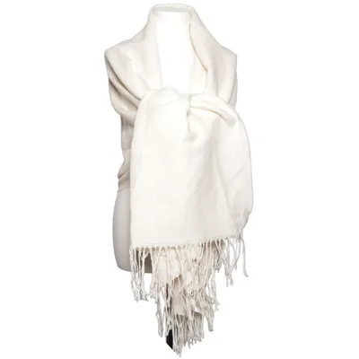 Scarf (White) from Divided by H&M Acrylic, Polyester