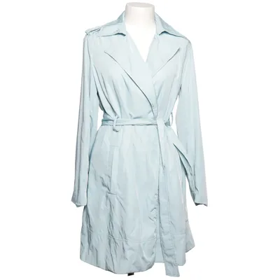 Trench coat (Blue, Multicolored) from Zara Basic Polyester