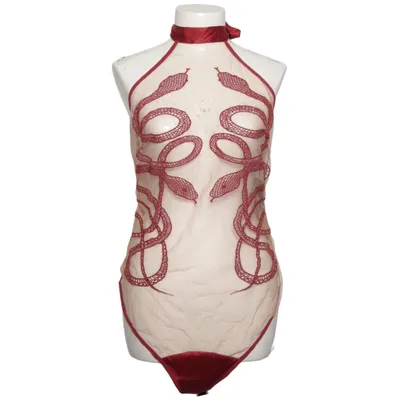 Lingerie (Rouge, Beige) de Thistle and Spire Coton, Élasthane, Polyamide