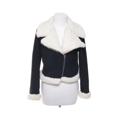Shearlingjacka (Svart, Vit) från Shein Elastan, Polyester