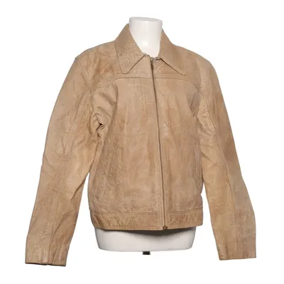 Läderjacka (Beige) från Gipsy Bomull, Skinn, Polyester