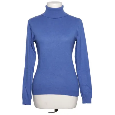 Pul à col roulé (Bleu) de Assuili Cachemire, Élasthane, Soie, Viscose