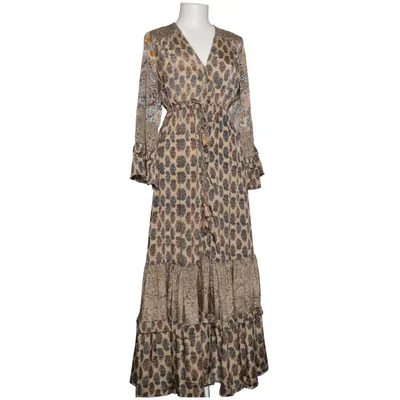 Långklänning (Beige, Blå, Brun, Flerfärgad) från D&D Silke