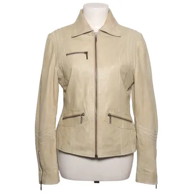 Leather jacket (Beige) from 7 eleven Leather, Polyester