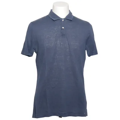 Polo shirt (Blue) from Olymp Elastane, Linen