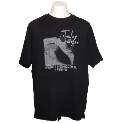 T-shirt (Zwart) van Kitaro Men Katoen