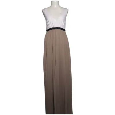 Robe longue (Beige, Blanc, Noir) de Mrs. Foxworthy Polyester, Viscose