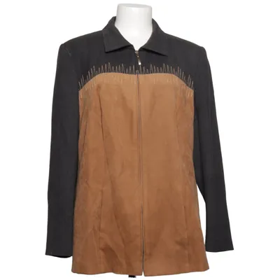 Jacket (Gray, Brown) from Frankenwälder Acetate, Elastane, Polyester, Viscose, Wool