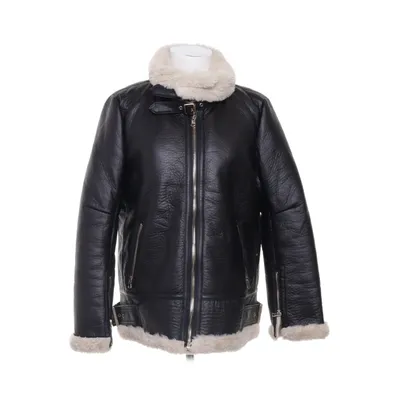 Pilotjacka (Svart, Beige) från Zara Woman Polyester, Polyuretan