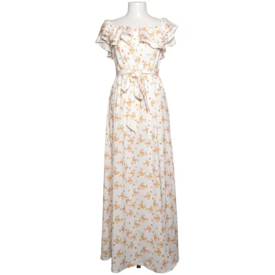 Maxi dress (White, Yellow) from Anika Teller x NA-KD Polyester