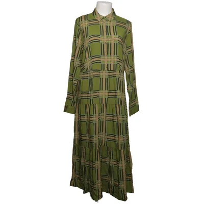 Skjortekjole (Grøn, Beige, Sort) fra Nümph Viscose