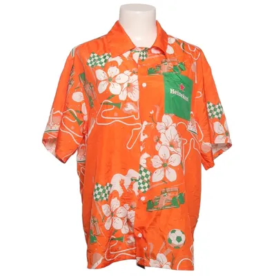 Chemise à manches courtes (Orange, Blanc, Vert) de Heineken Polyester recyclé