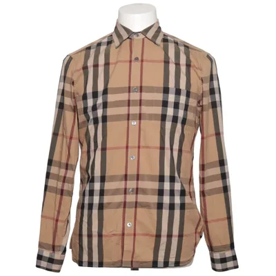 Skjorta (Beige, Svart, Röd) från Burberry Bomull, Elastan, Polyamid